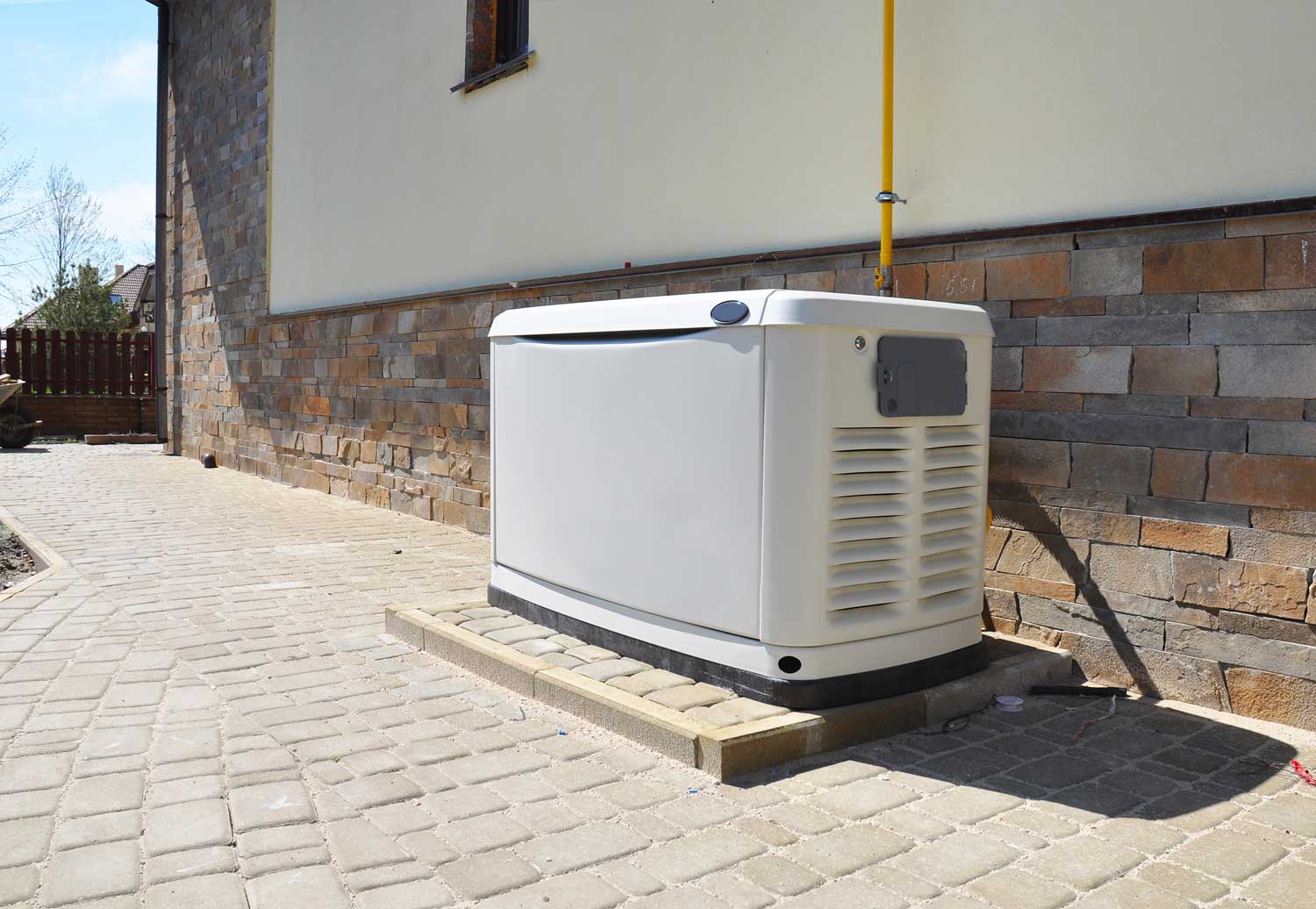 standby generator outside a home